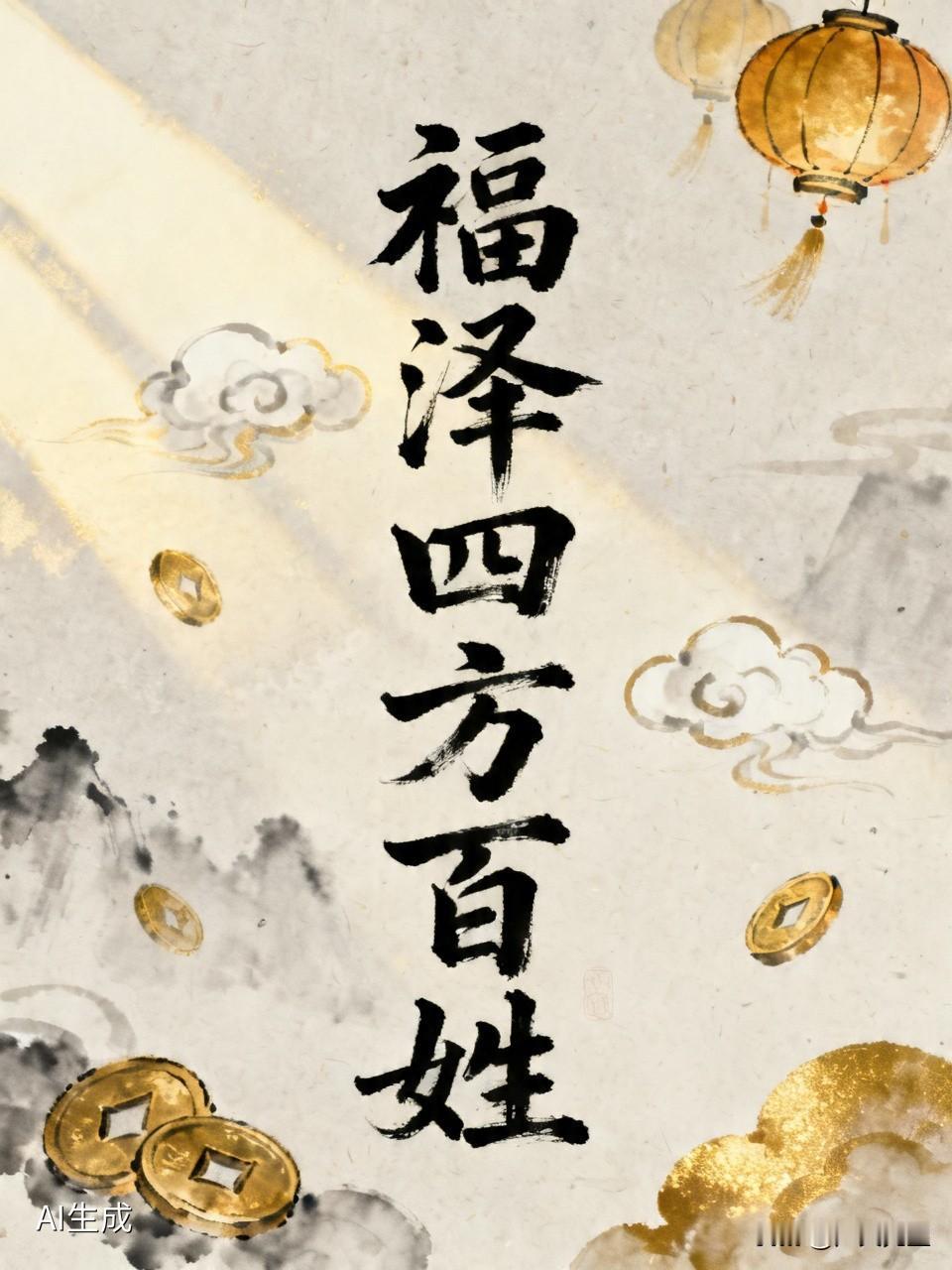 看到“福泽四方百姓”上联
我兴致顿起
上联寓意福气惠及四方百姓
满是正能量
我对