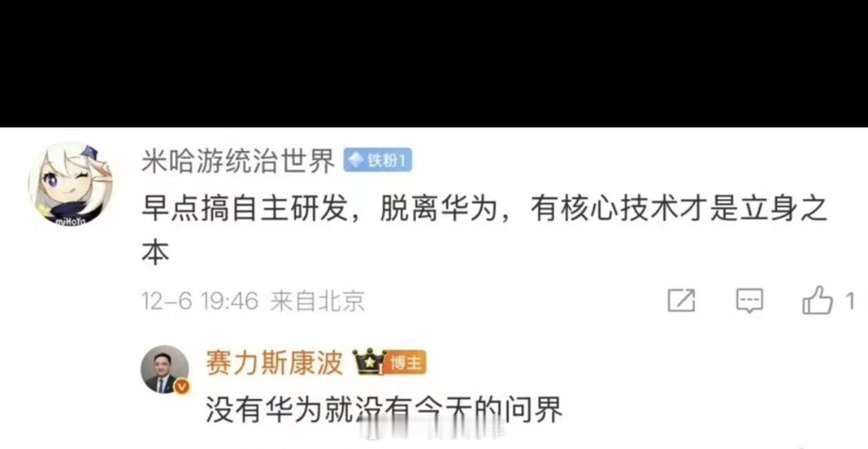 赛力斯副总裁回应脱离华为 【没有华为就没有今天的问界】这回应没毛病，没有几个高管