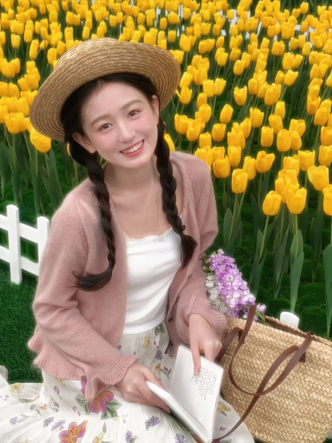 奔向春天！🌷郁金香生命力拍照姿势