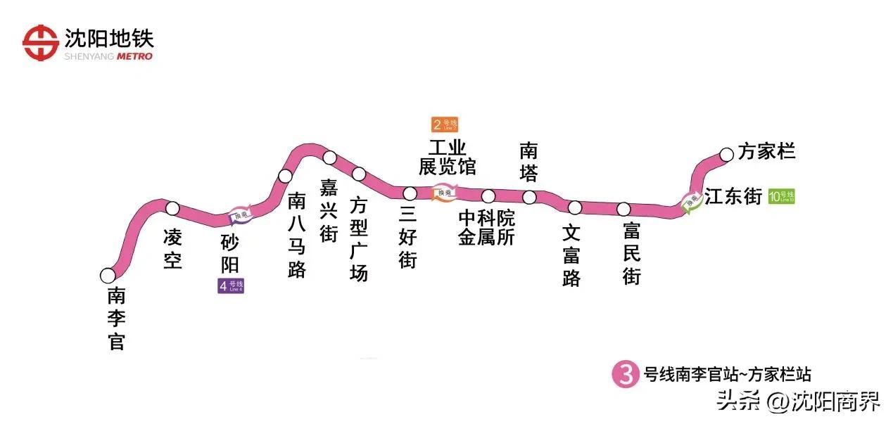 沈阳地铁重大利好
6月30日9时20分
沈阳地铁3号线南李官站-方家栏站
将开通