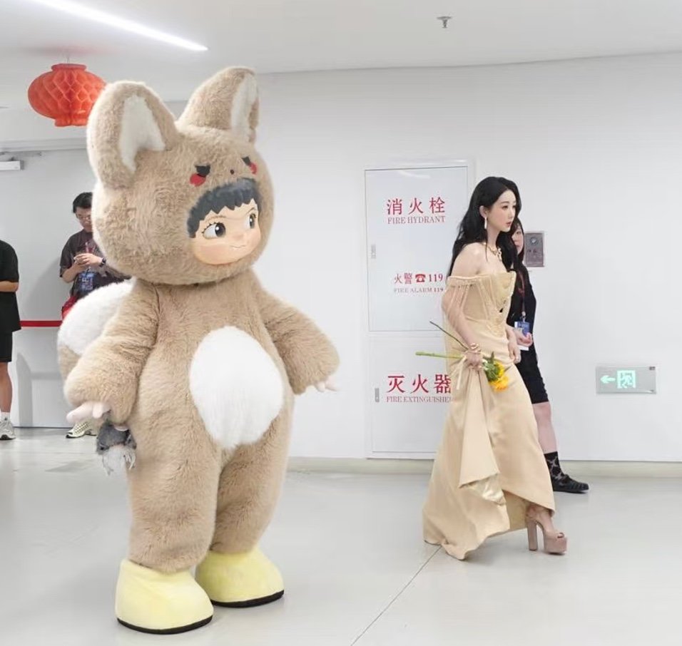 众星在百花奖后台与娃娃打招呼羡慕被拉着合照的玩偶百花奖后台可爱瞬间✨明星轮番互动