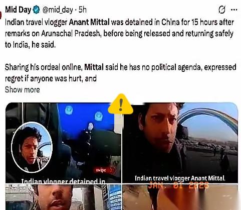 一个印度博主，人刚落地广州机场，护照递过去，机器一扫。
两名工作人员一左一右，直