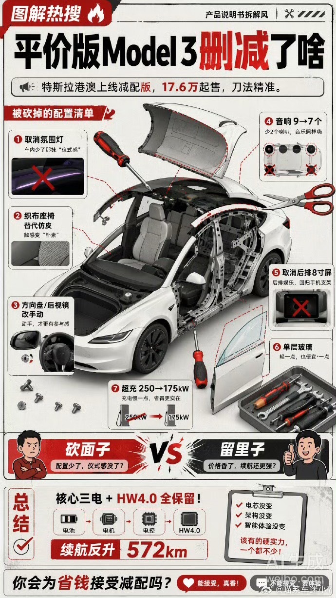 这事儿最有意思的点在于，开口的不是纯怼竞品的高管，是个开了六年Model3的老车