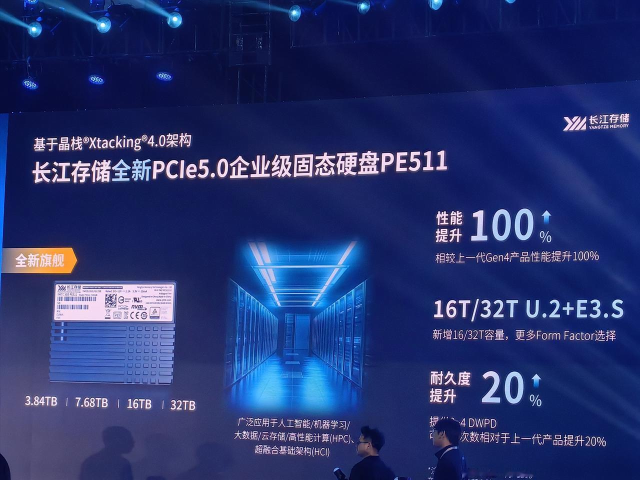 【长江存储公布首款PCIe 5.0企业级SSD PE511】日前，长江存储透露了