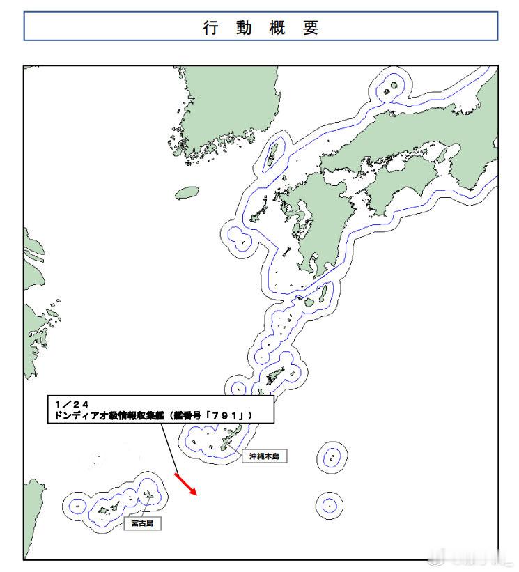 791北极星舰24日经宫古海峡驶入太平洋。791舰为815系列电子侦察舰首舰，曾
