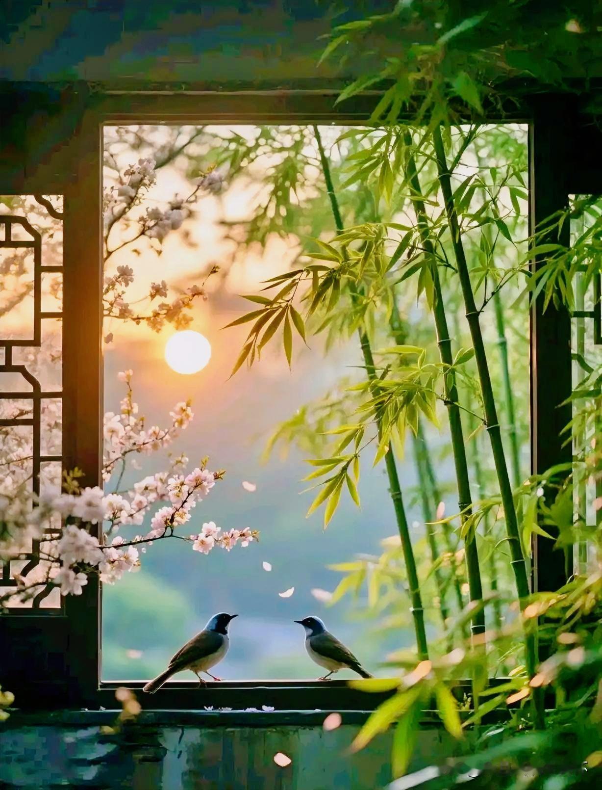 下联：困人天气日出红
上联：有请雅士[玫瑰][玫瑰][玫瑰]