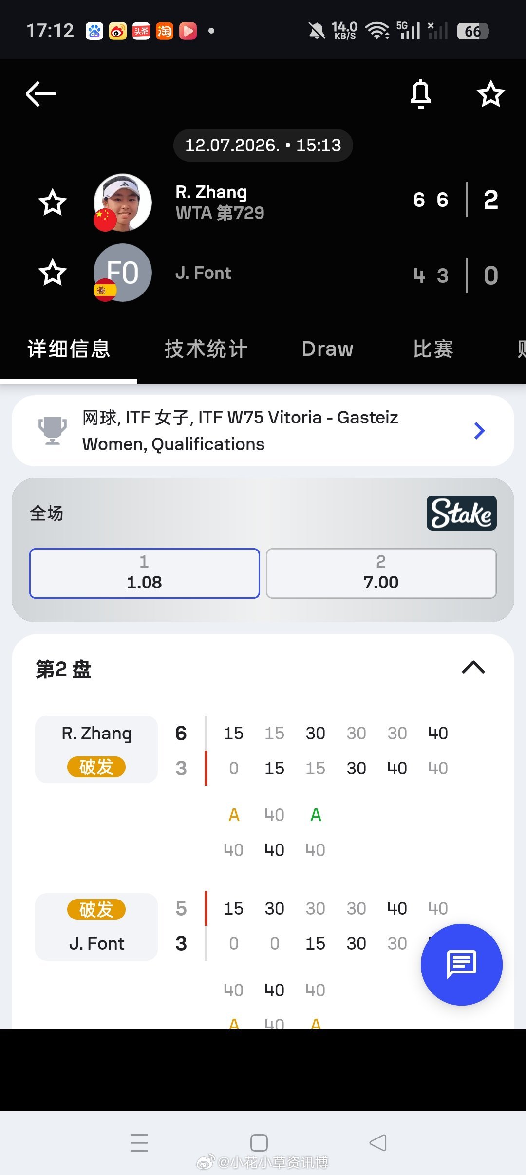 小花小草资讯 【🇪🇸加斯泰伊斯W75】女单资格赛签表🇨🇳头号种子张瑞恩6