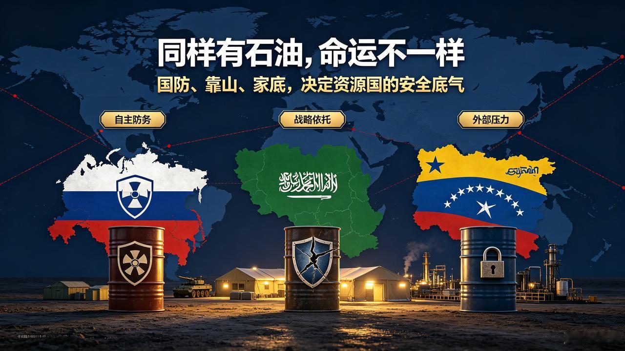 沙特、委内瑞拉、俄罗斯，都因为手里握着石油，是原罪，长期处在外部势力的觊觎之下。