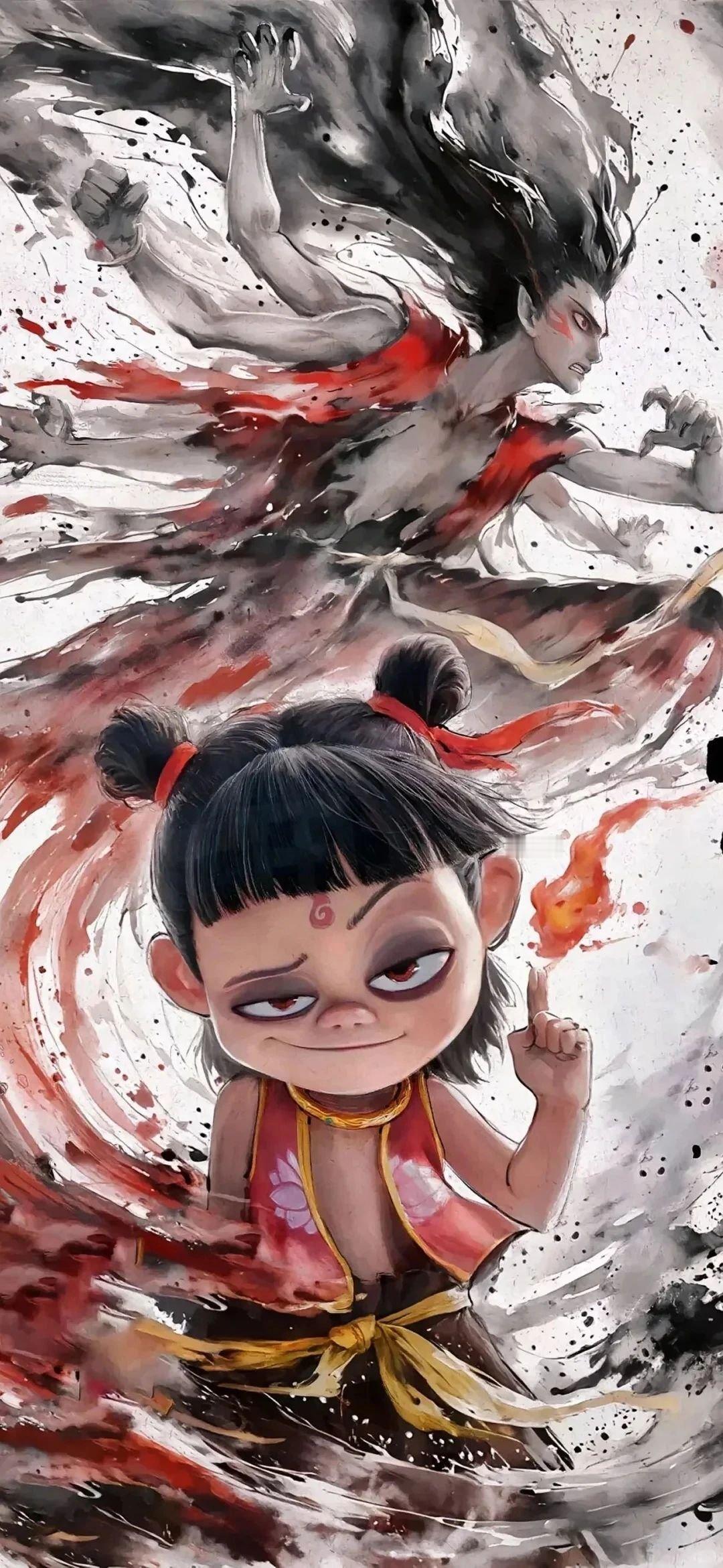 哪吒敖丙手机壁纸‖不破不立 
