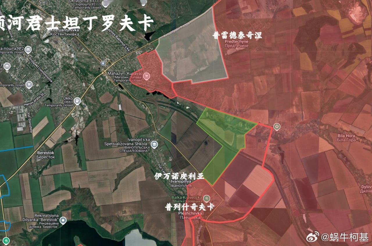 同样属于第3集团军的第4摩步旅在顿河君士坦丁罗夫卡东南咔咔推进来源：Kalibr