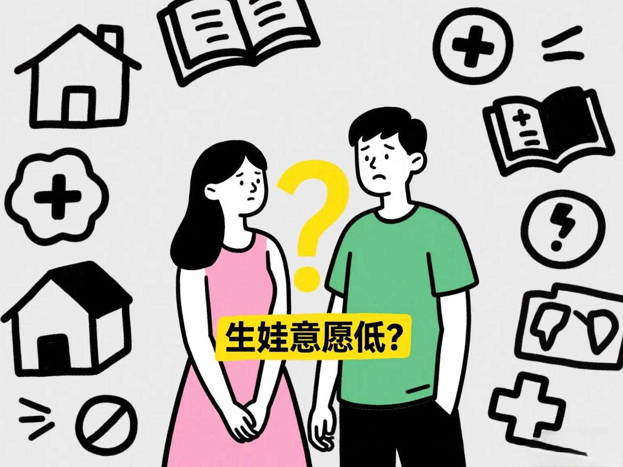 🔍 


生娃意愿低？

压力大 成本高

理解年轻人的选择