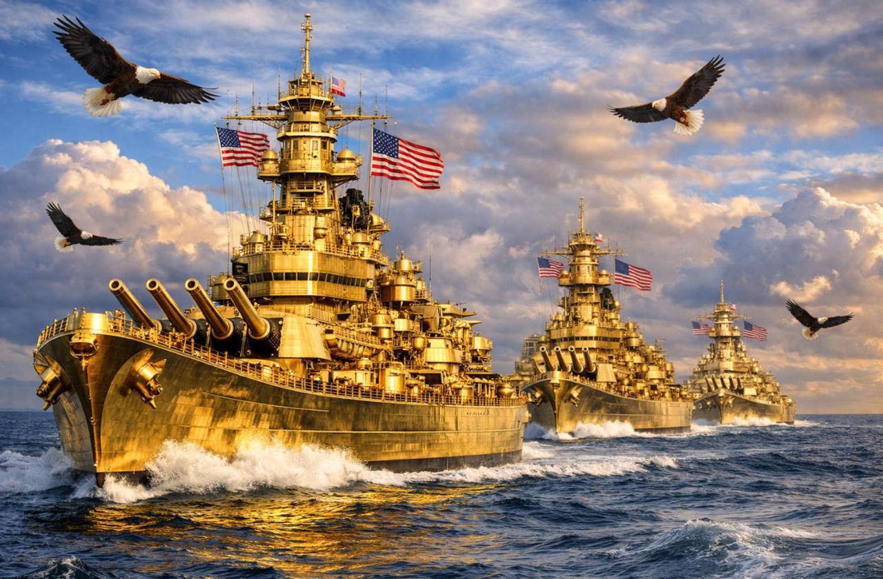 特朗普：我造黄金舰队，不是针对中国
 
这几天，特朗普下令建造“黄金舰队”的消息