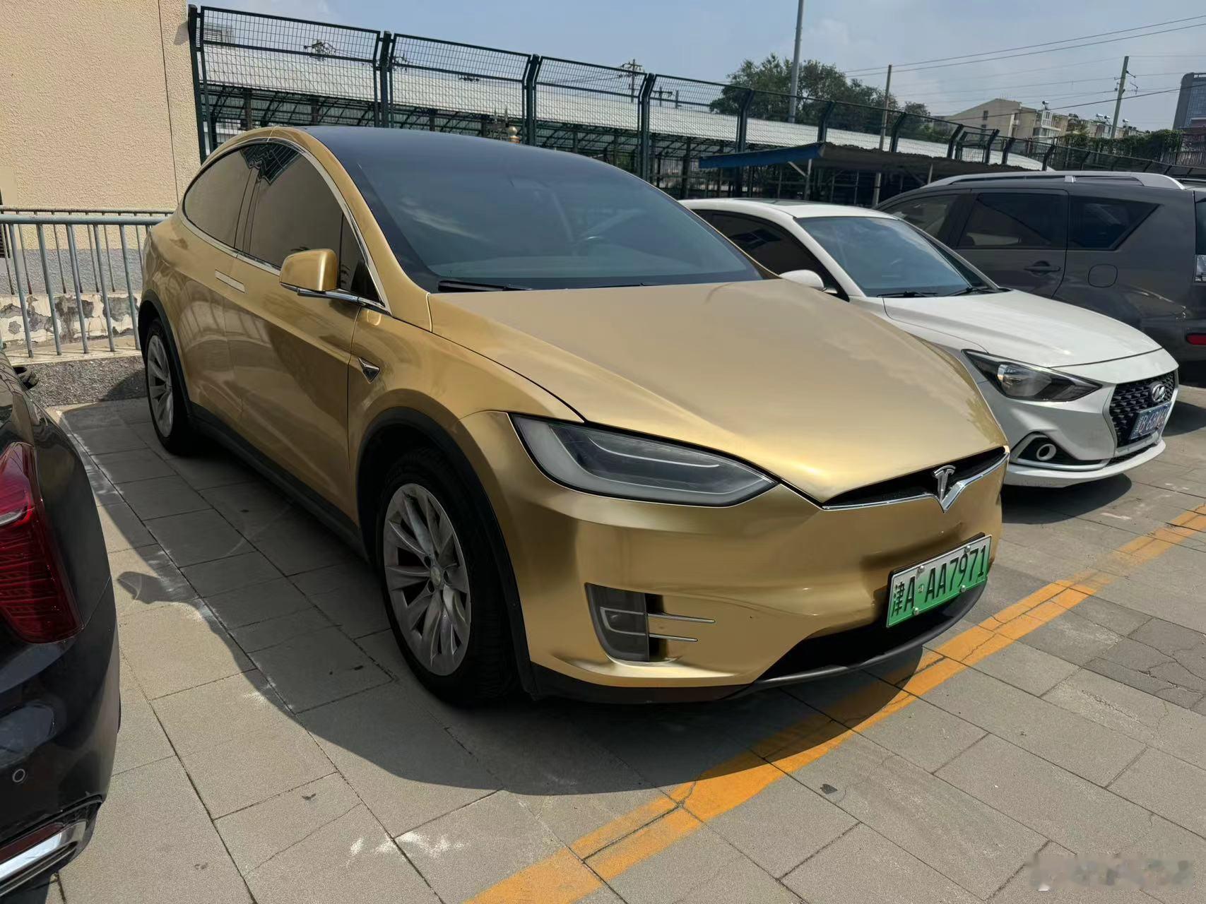 这台#Model X#一看就是色弱患者贴的。这种不饱和的怪异颜色感觉不是正常色觉