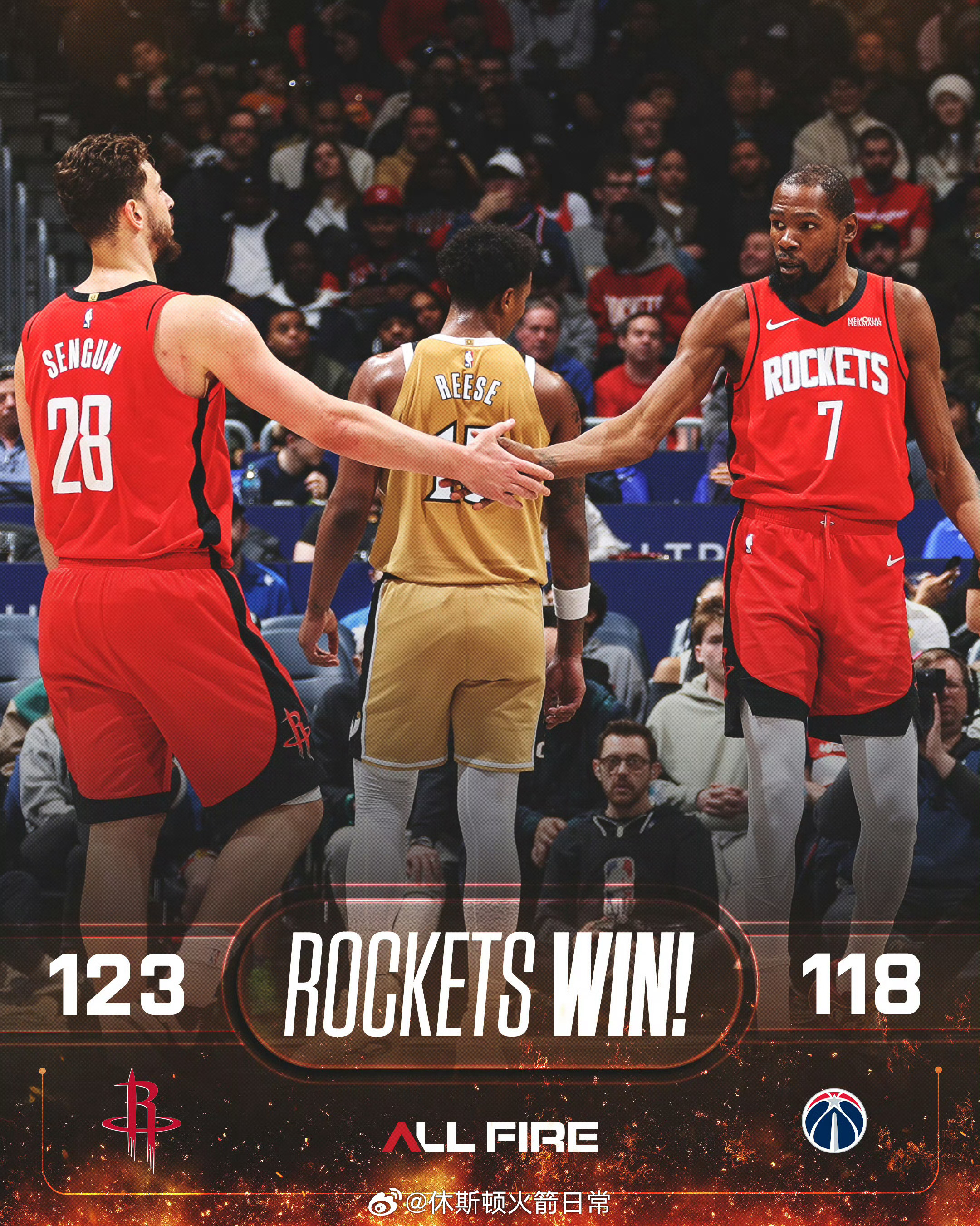 火箭本赛季双杀奇才，已取得对奇才跨赛季的七连胜，且连续三个赛季完成横扫。本场比赛