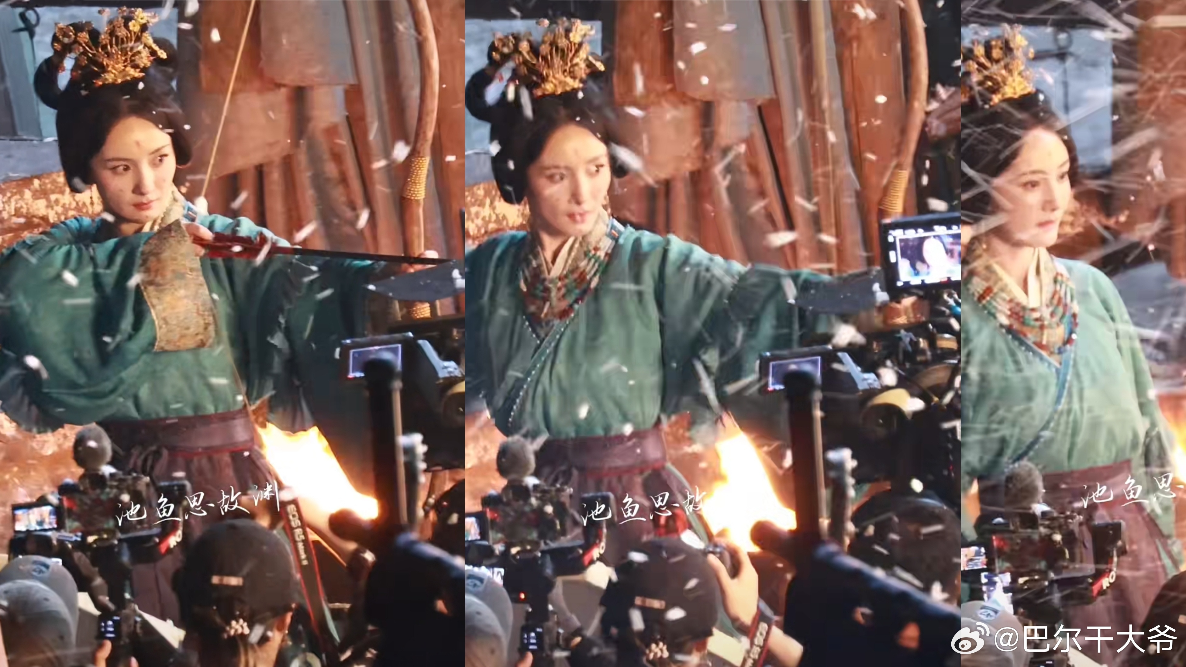 皑雪压青松，凌寒不摧折杨幂冯湮儿 杨幂冯娷 杨幂冯娷造型 野性古朴老剧味