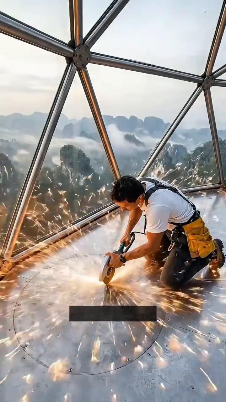 云巅筑穹居。
谁能想到悬崖孤峰上竟然能凭空建造出一座云端观景玻璃穹顶豪宅。
·一