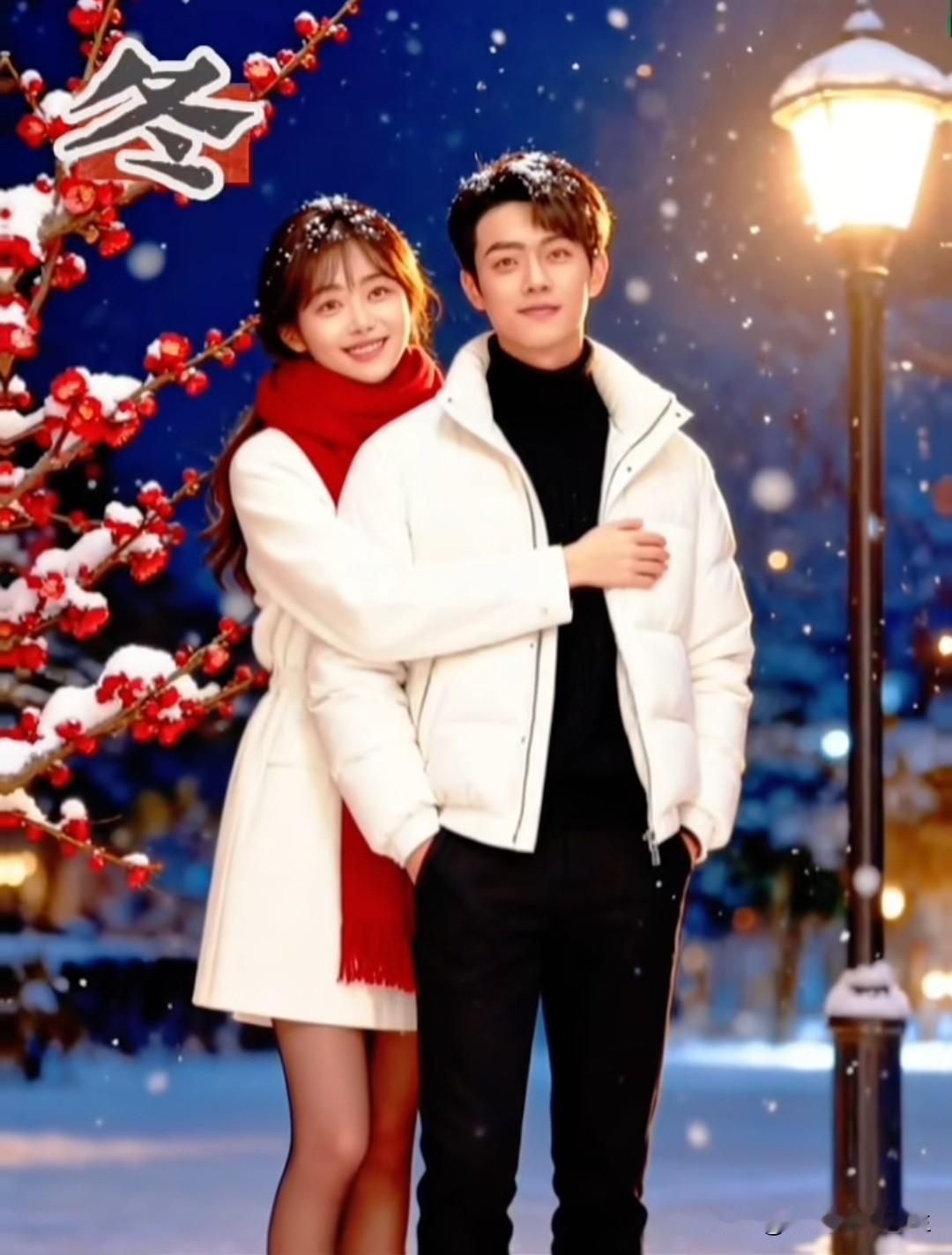 雪景中的甜蜜依偎，许凯谭松韵二搭美照太绝，这颜值搭配我给满分！谭松韵演技实力 明