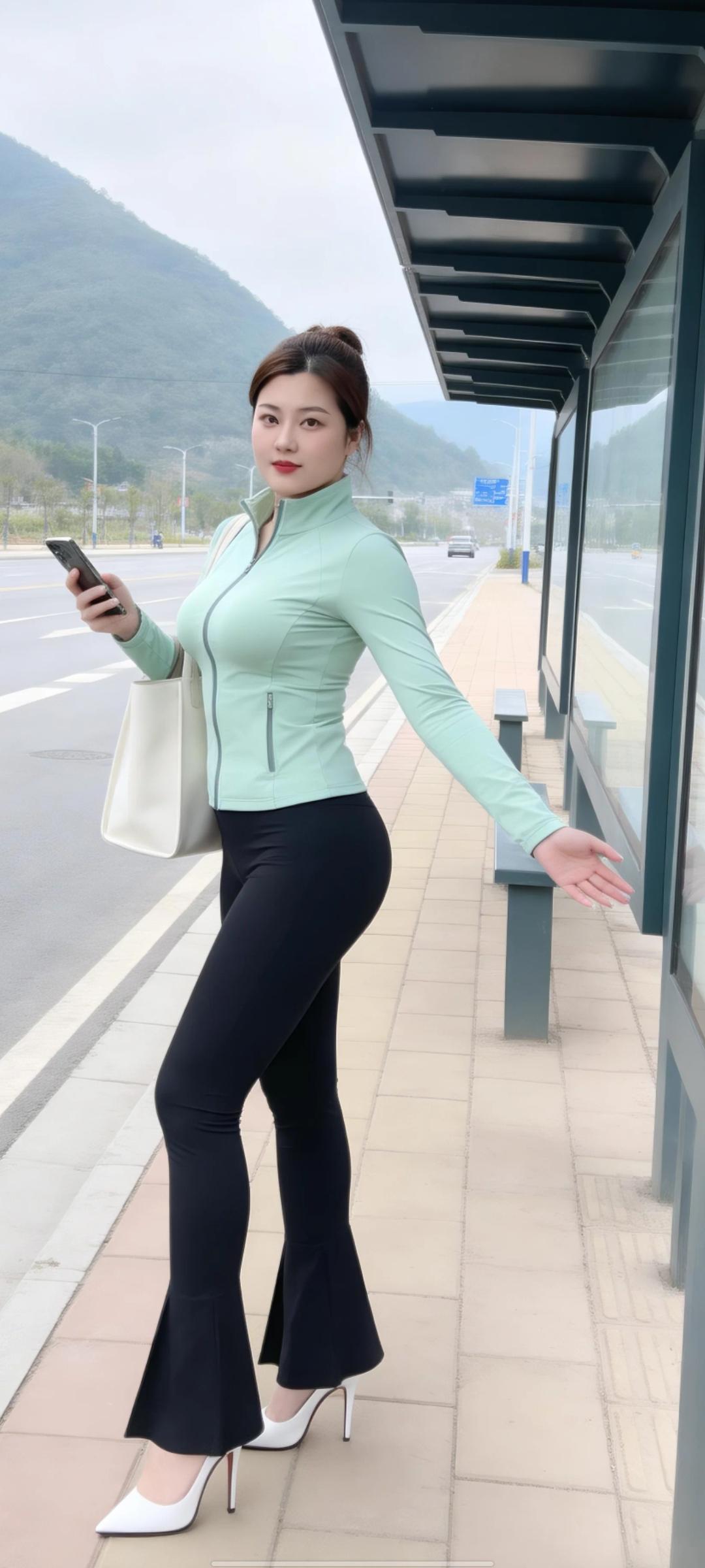 分享美好生活时刻一位身材高挑的中国年轻女性，身高180cm，体重65公斤，胸形饱