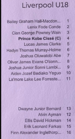 利物浦青训 小西塞第一次担任场上队长，上半场劝富济贫[不愧是你] ​​​​