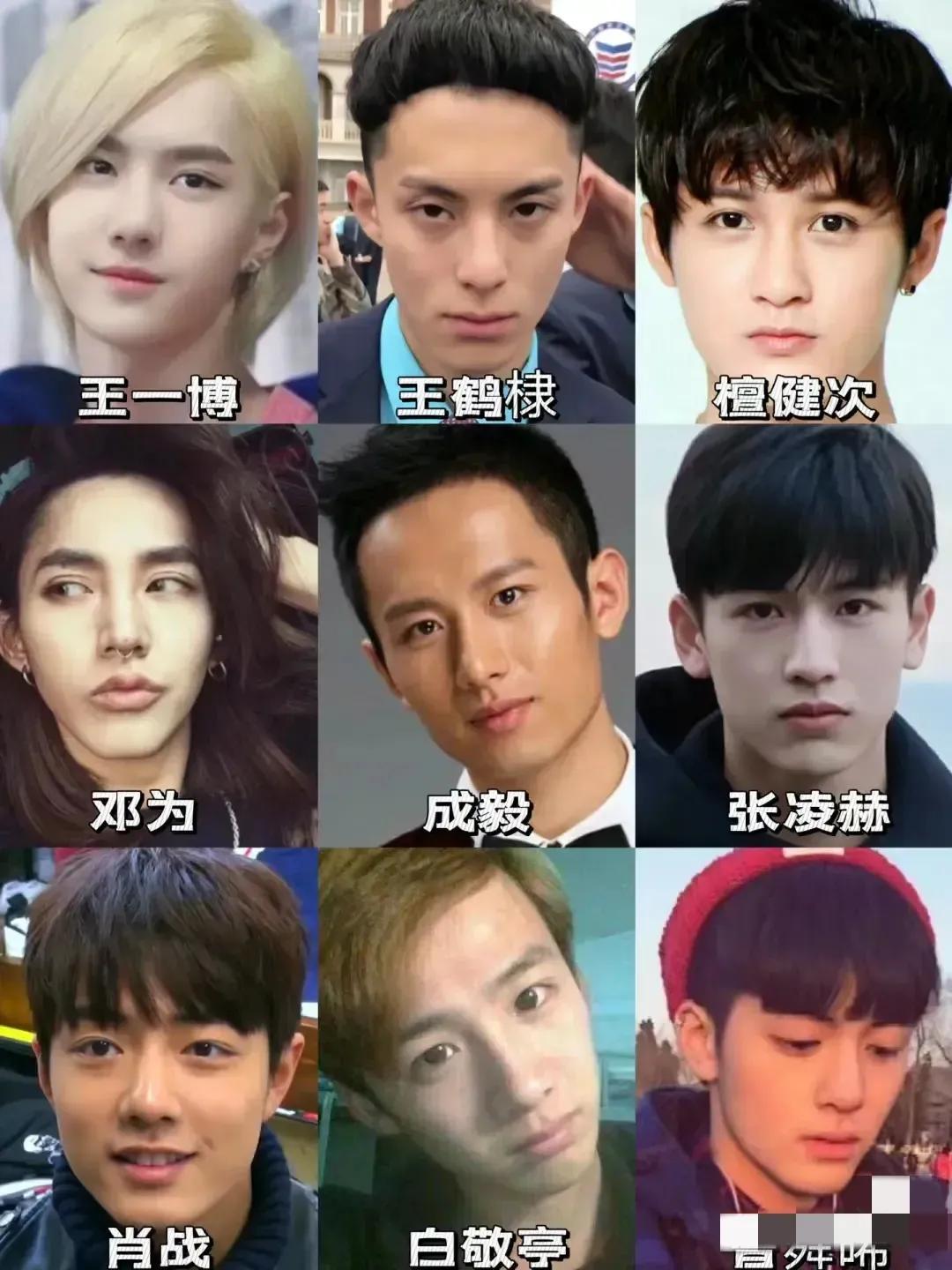 当红顶流男明星年轻时期自拍照流出，有人青涩、有人痞帅、有人小眼变大眼、有人脸型大