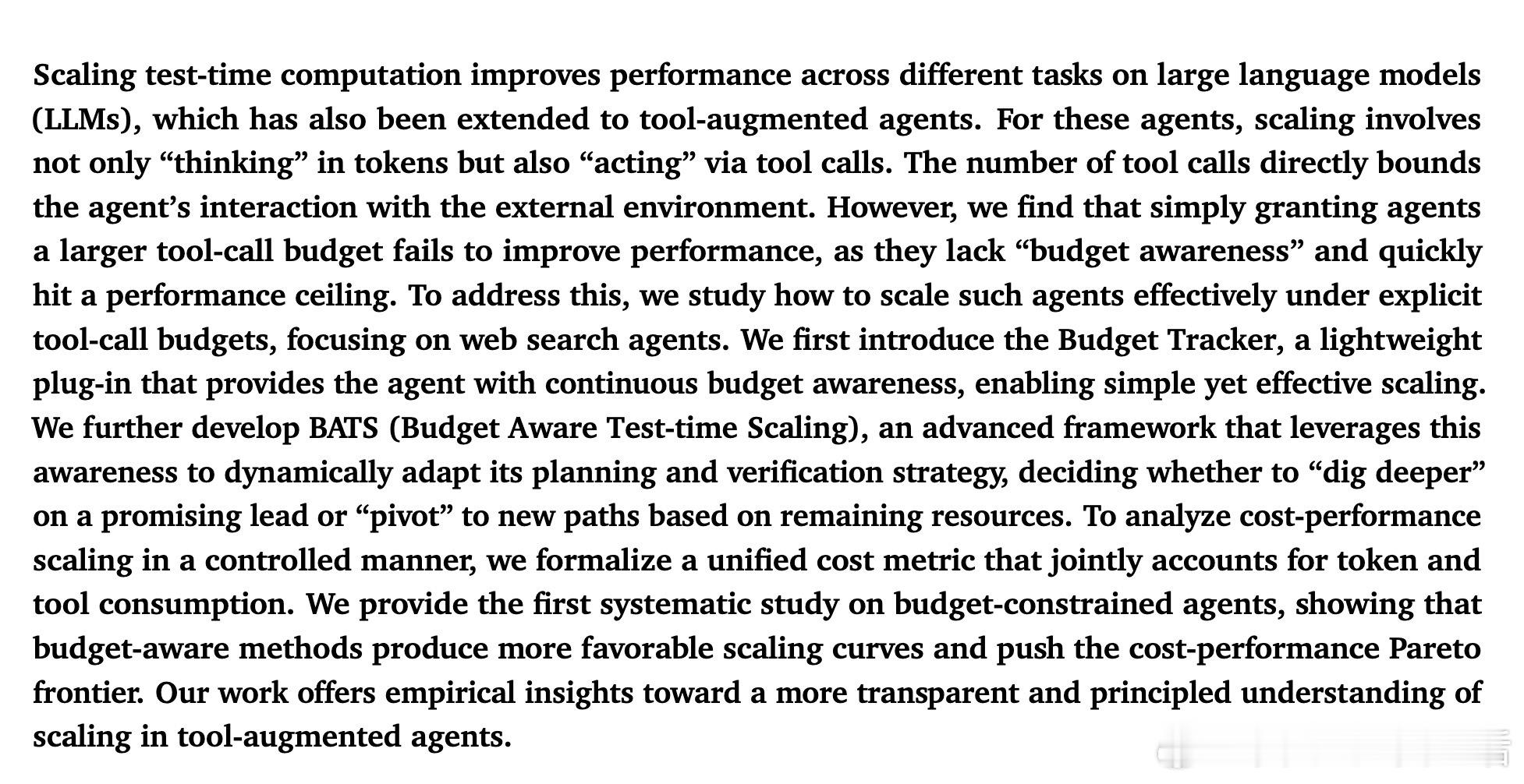 [LG]《Budget-Aware Tool-Use Enables Effec