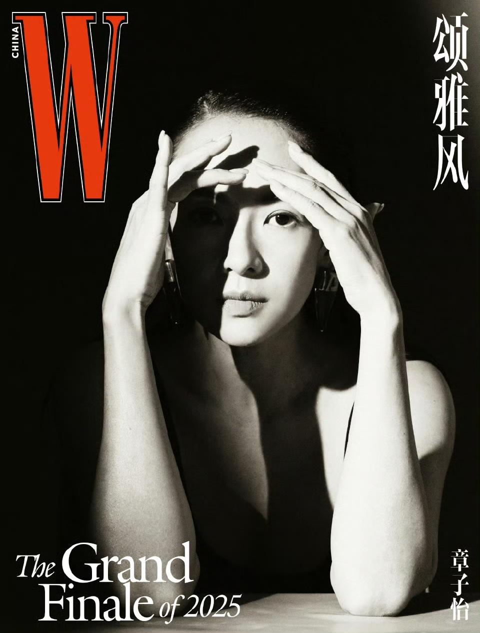 娱乐章子怡W杂志闭年刊封面章子怡W杂志封面 好酷的章子怡 