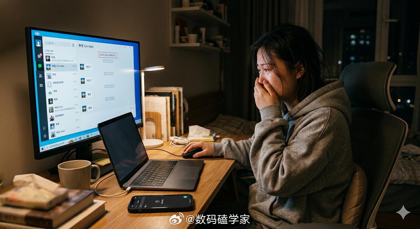电脑微信会惩罚每一个恋旧的人因为电脑微信即使你在手机上把好友删了，电脑上还是会有