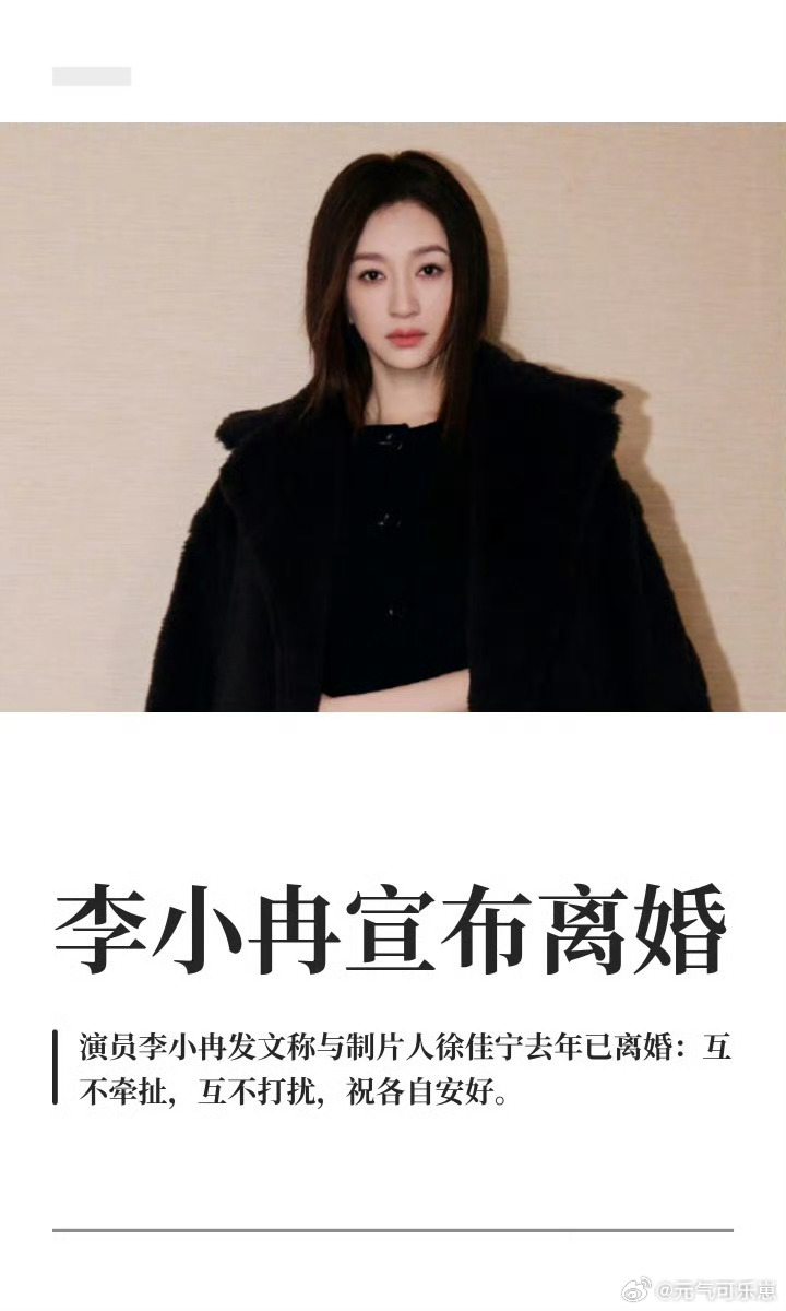 李小冉结婚十一年没有生育，很多人默认孩子是婚姻的必需品，但她很早就想清楚，不愿仓