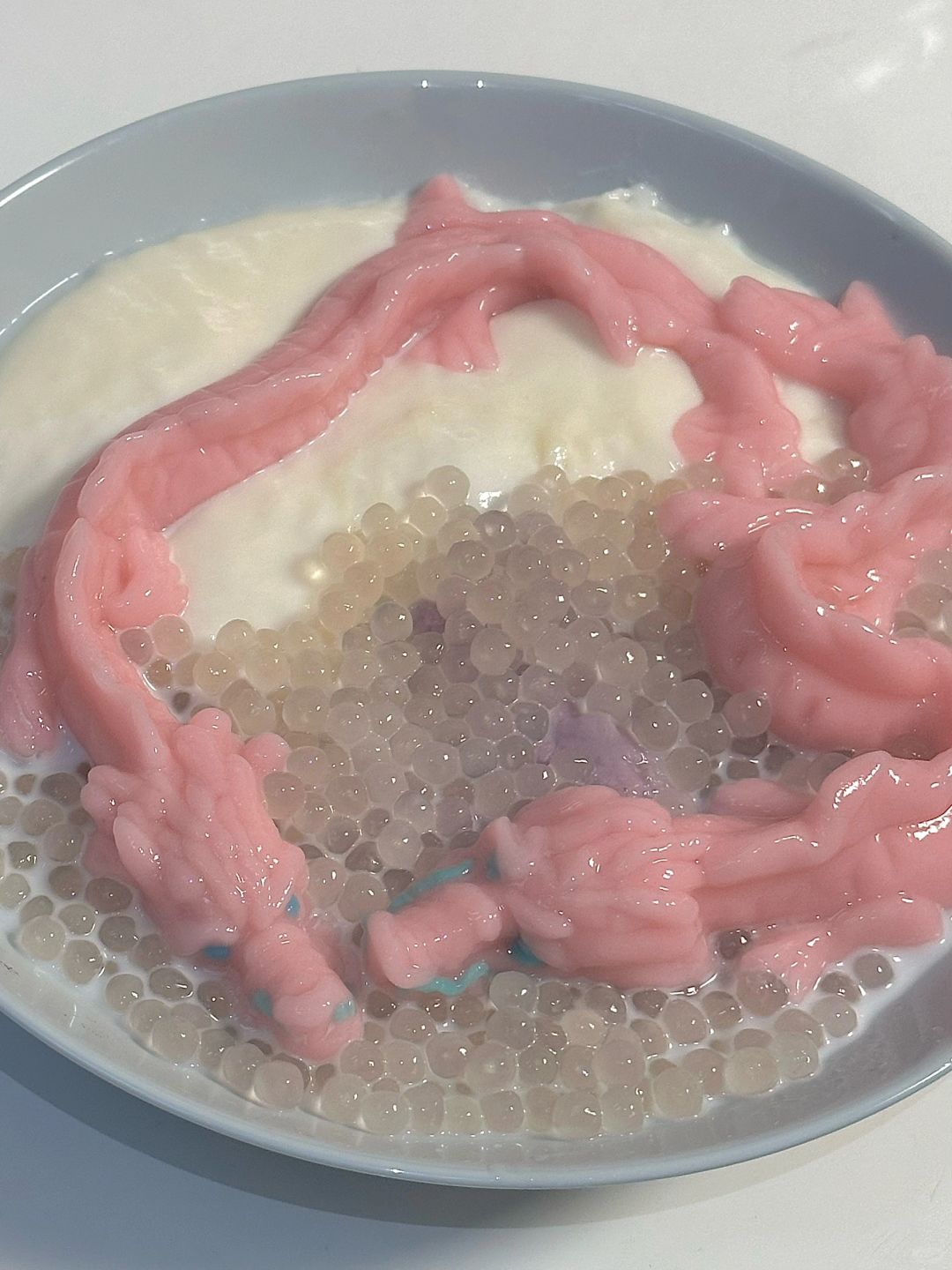 龙年大吉｜粉龙鲜奶麻薯芋泥西米露
