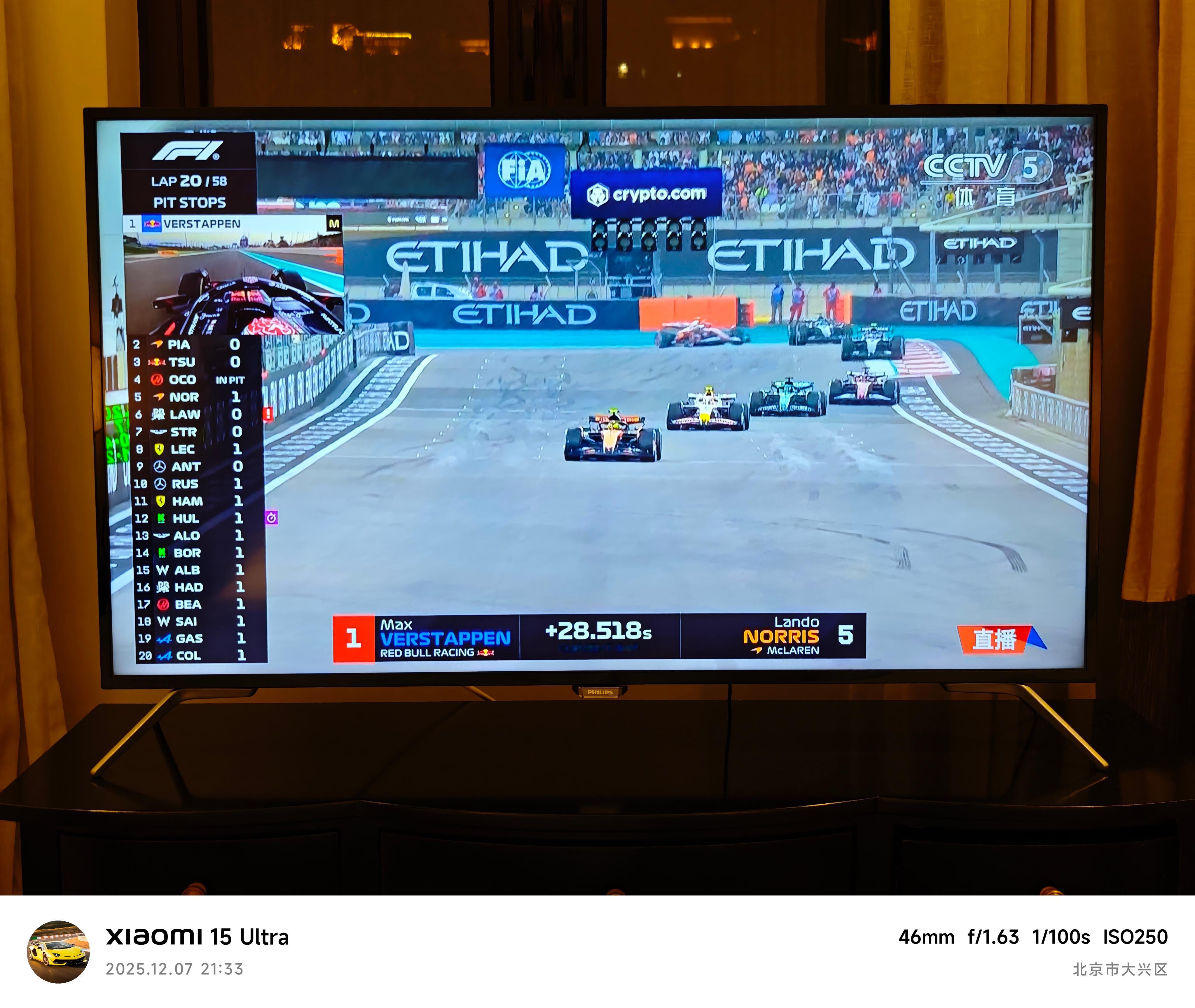 今晚最最最重要的安排：看 ！！🏁这酒店电视支持的台太少了！结果 CCTV5 前