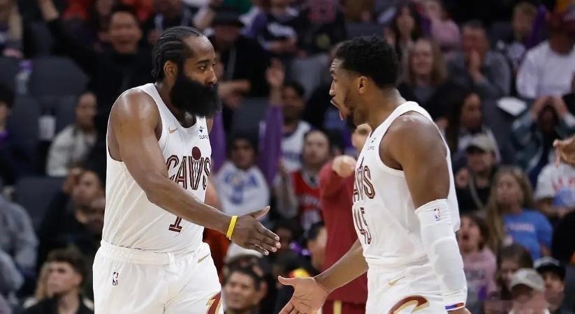 NBA季后赛 骑士抢七31分大胜 米切尔26分 哈登重返东决骑士挺进东决👑双球