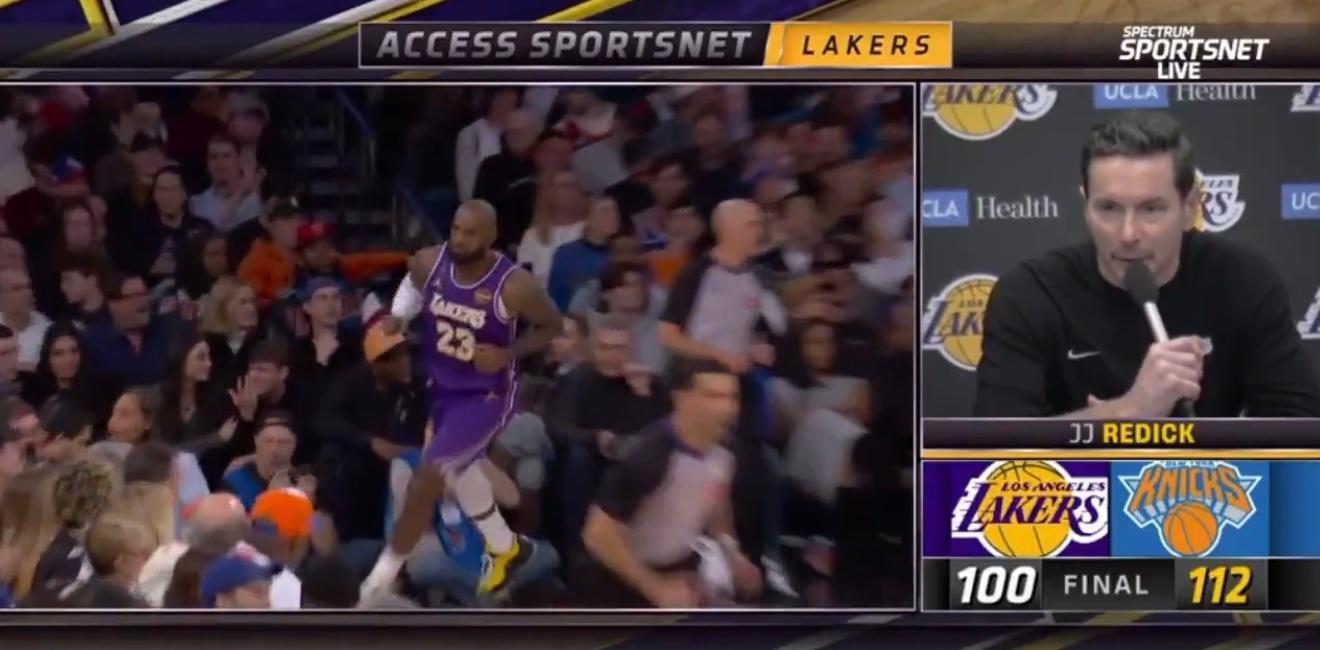 JJ·雷迪克赛后谈詹姆斯第22次入选全明星：“他基本上已经保持了20多年的巅峰状