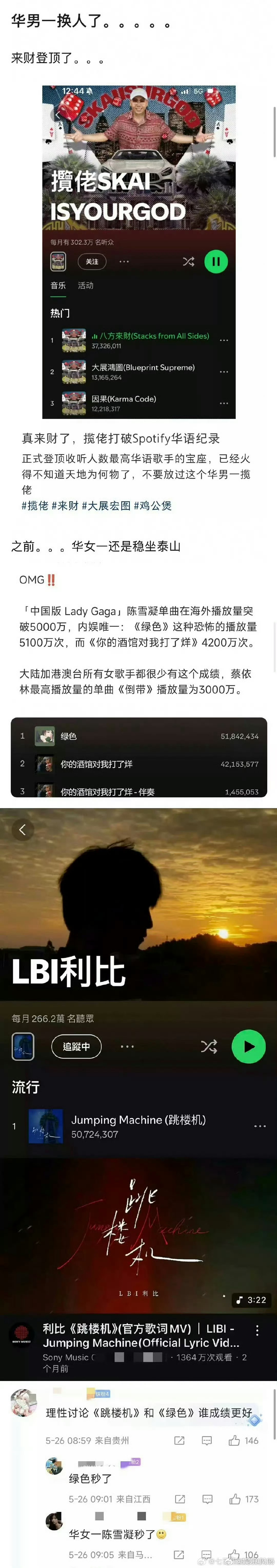 让八方来财登顶了Spotify华语音乐，还刷新了记录。。我是真不懂老外们到底喜欢