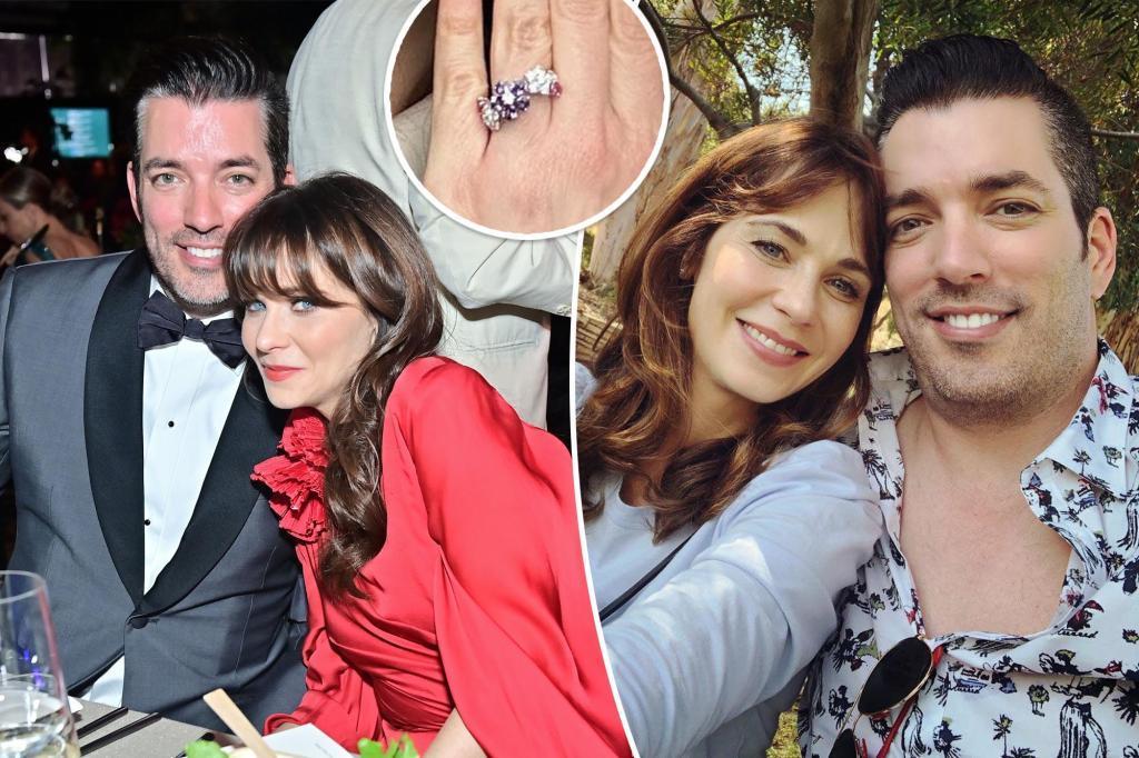 Zooey Deschanel 和 Jonathan Scott 订婚了！
Zo