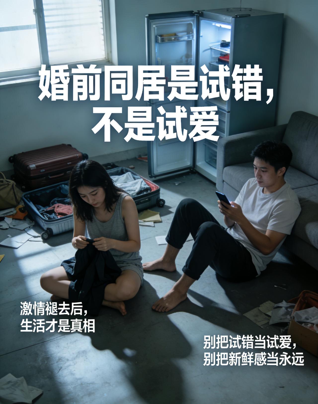 婚前同居是试错不是试爱

婚姻不是赌局，
别拿一辈子去赌未知。
婚前试爱，
试的