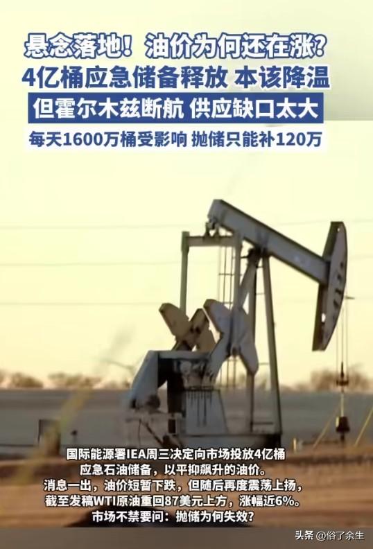 国际能源署32个成员国一致同意释放4亿桶石油，旨在稳定国际油价，缓解能源市场紧张