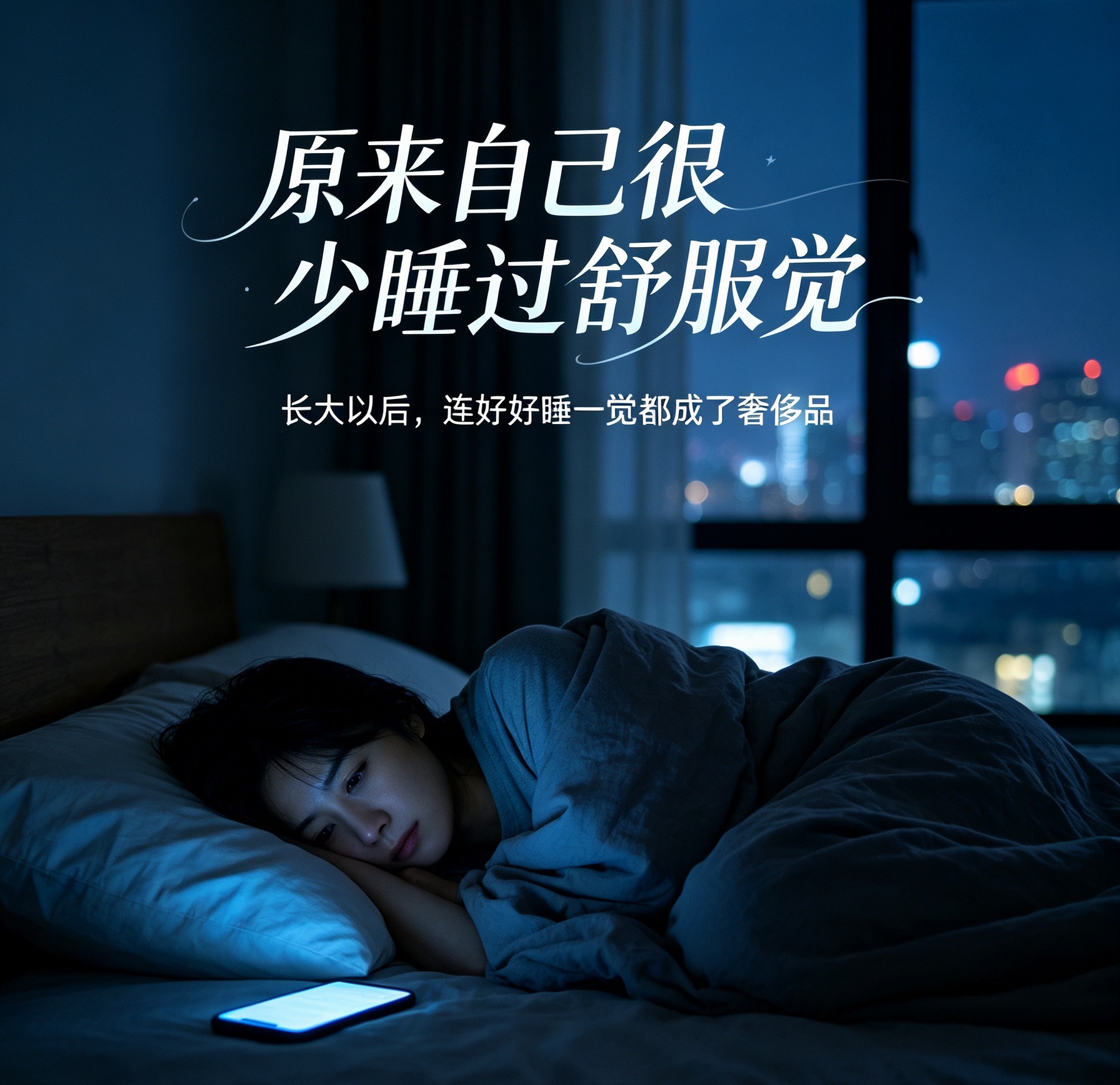 原来自己很少睡过舒服觉长大之后才猛然发觉，舒服踏实的一觉，早就成了奢侈品。白天忙