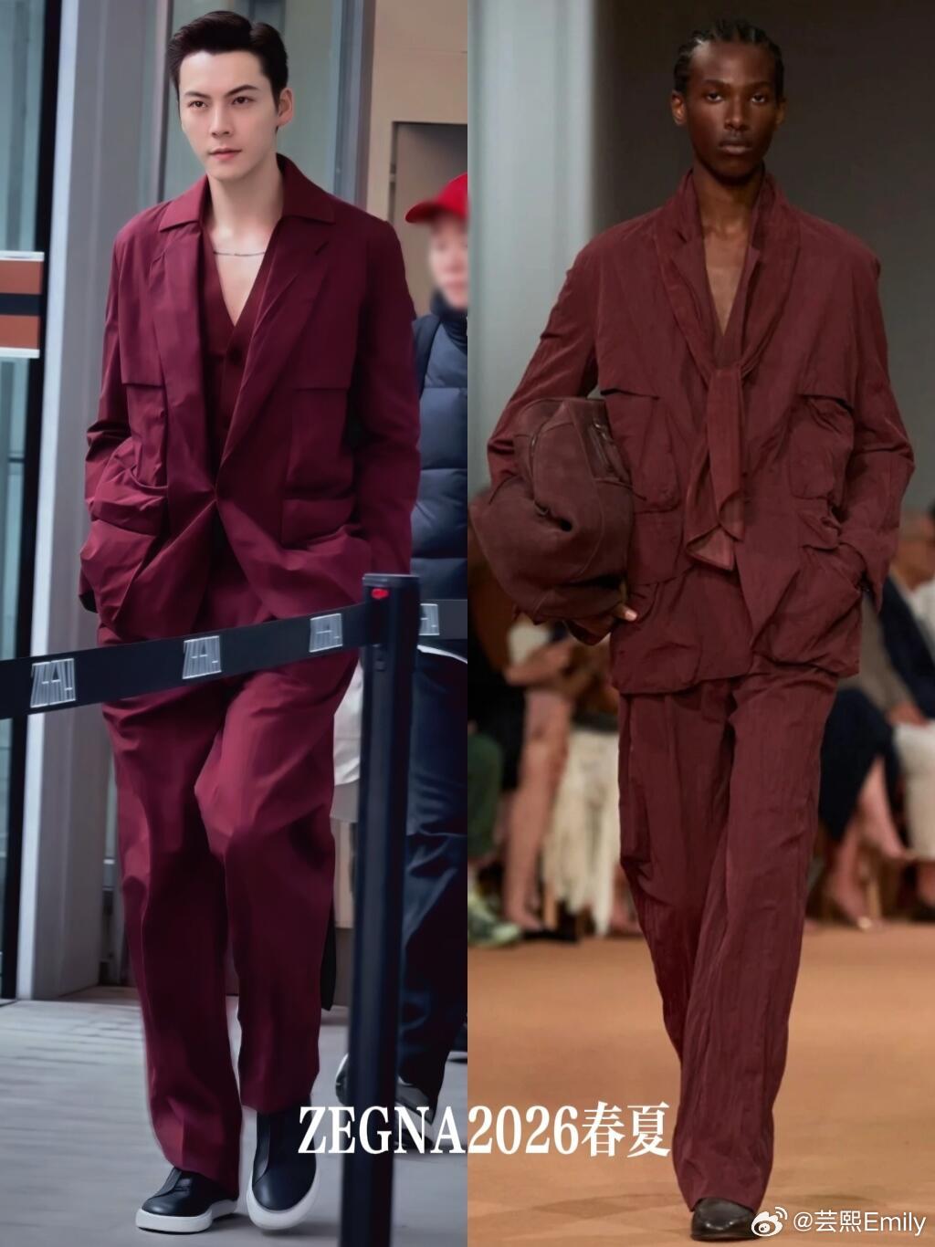 陈伟霆，这惊人的男模比例！男装周 陈伟霆已经到达意大利米兰，换了一身ZEGNA2