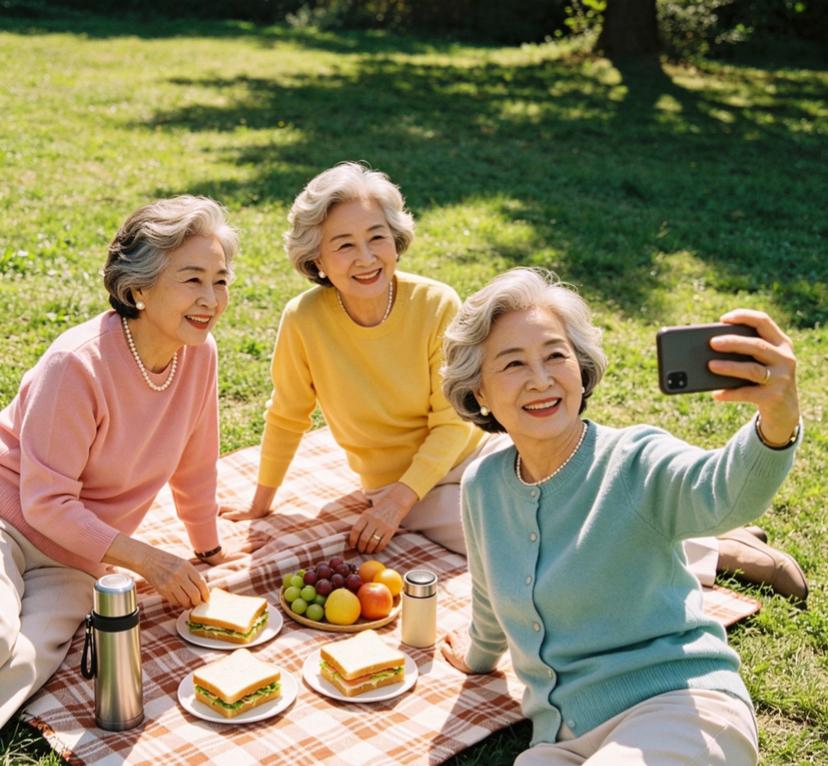 不知道大家有没有发现一个很有意思的现象：
很多女人一过五十岁，几乎不约而同，全都