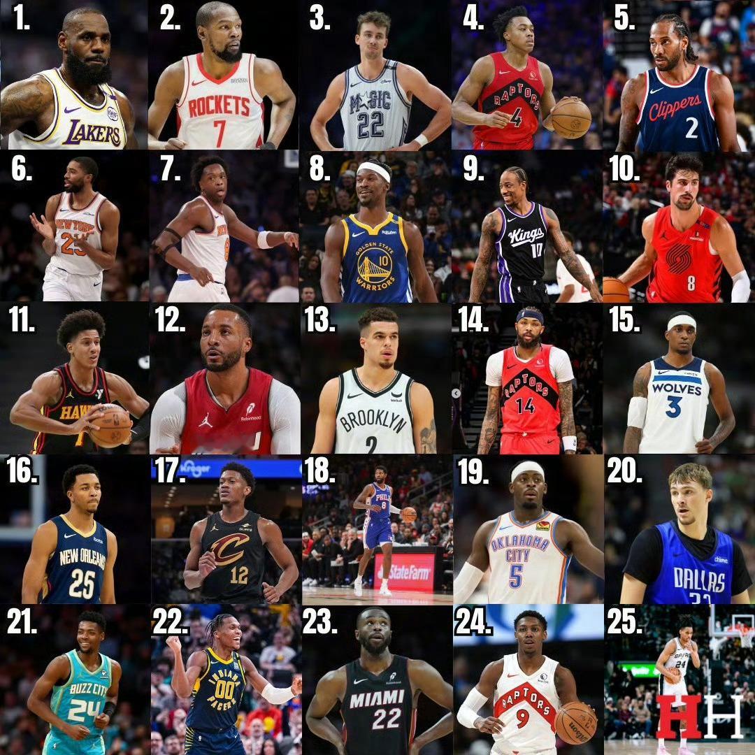 骑士詹姆斯nba我的观赛搭子 美媒评选新赛季小前锋位置的TOP25：骑士旧将詹姆