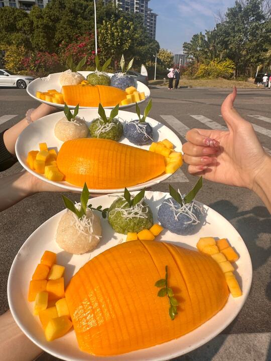 为了这份芒果糯米饭，一周跑3次三亚😭