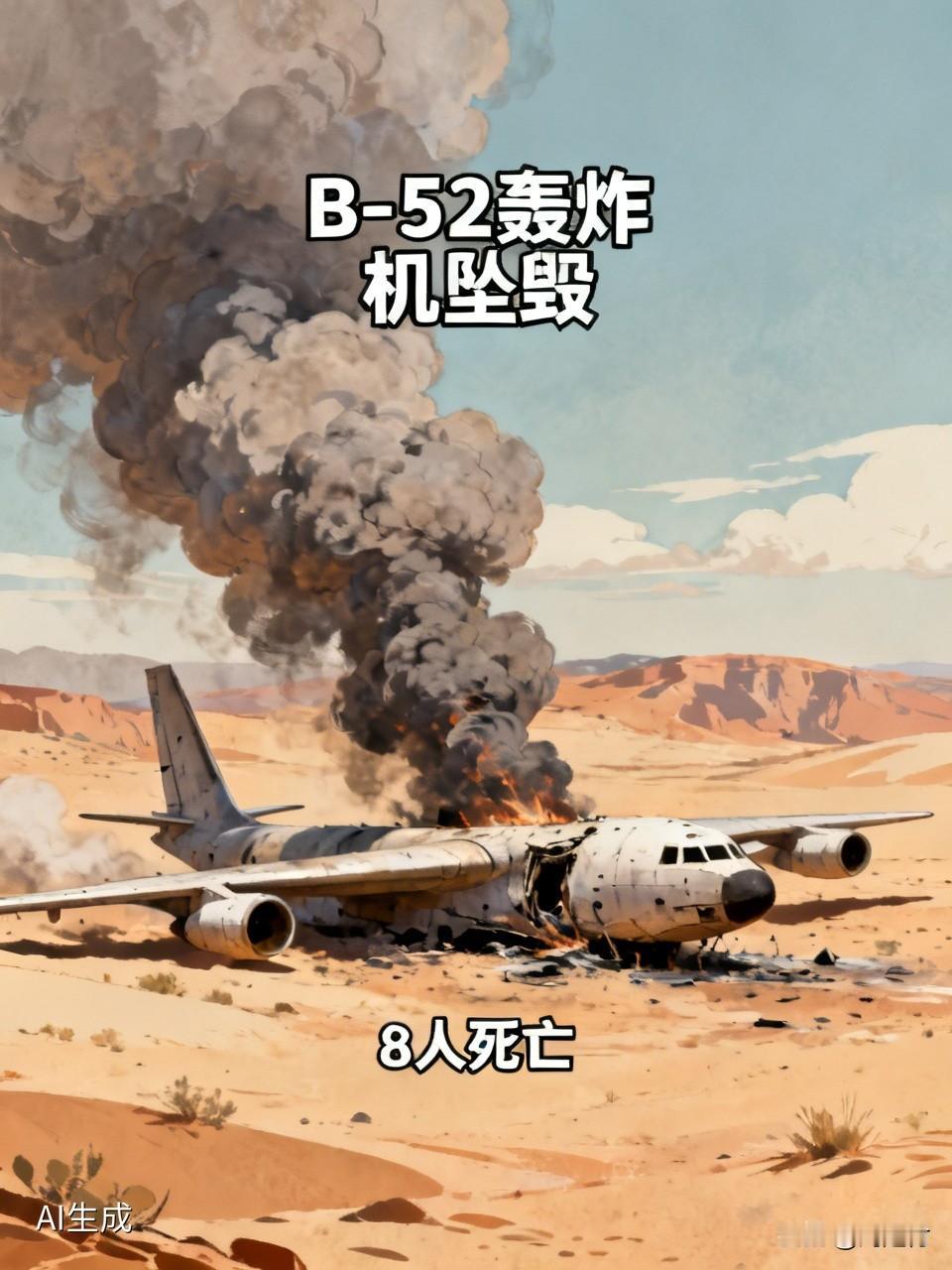 美军B-52轰炸机坠毁致8人死亡 美军B - 52轰炸机坠毁，8人不幸遇难，这事