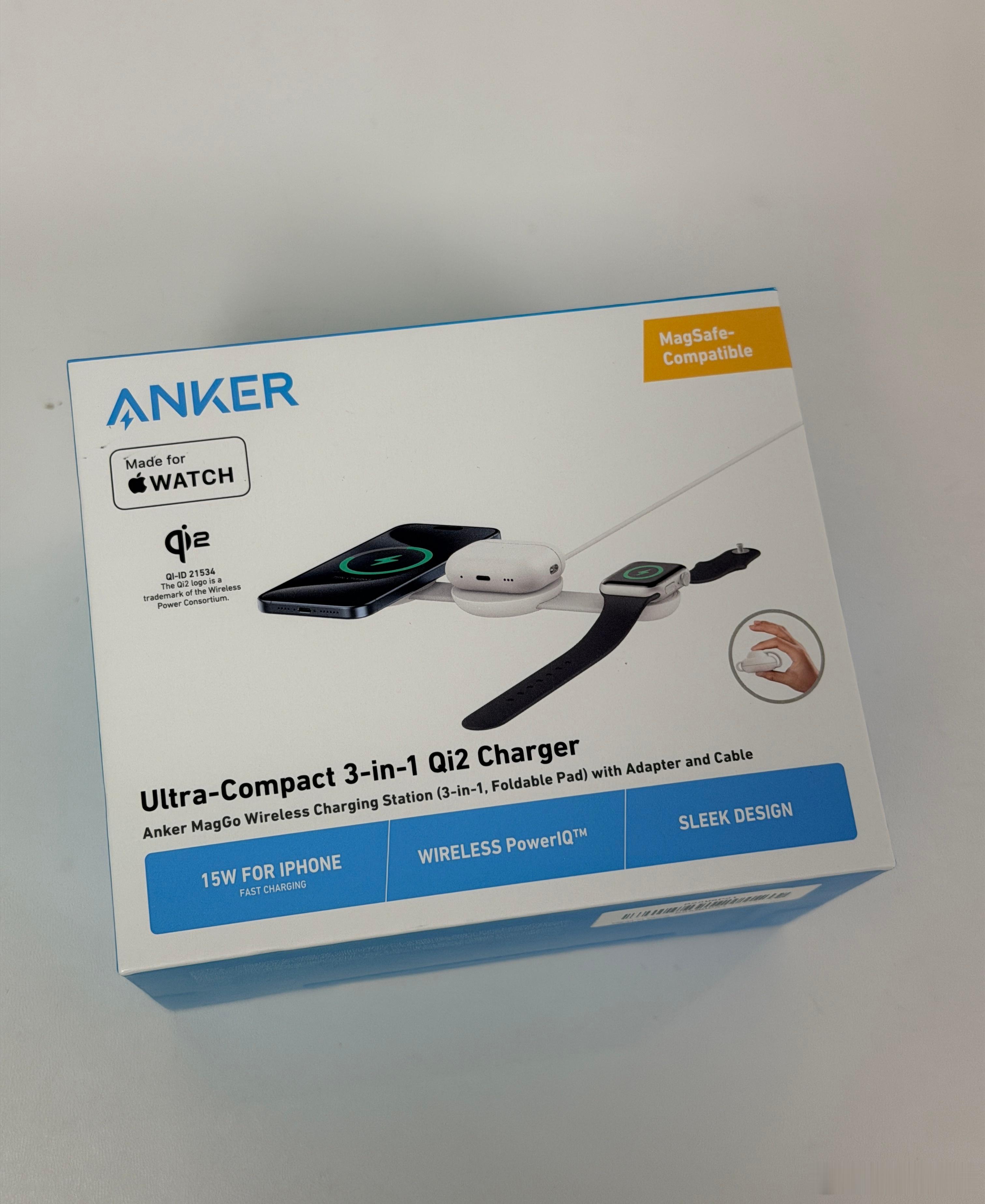 我真挺服闲鱼的我这安克三合一充电器官方469闲鱼348拿下来了，全新，未拆封的立