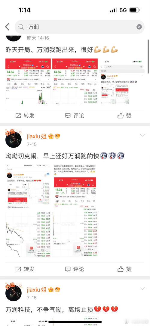 万润，离场早，也是赚到了