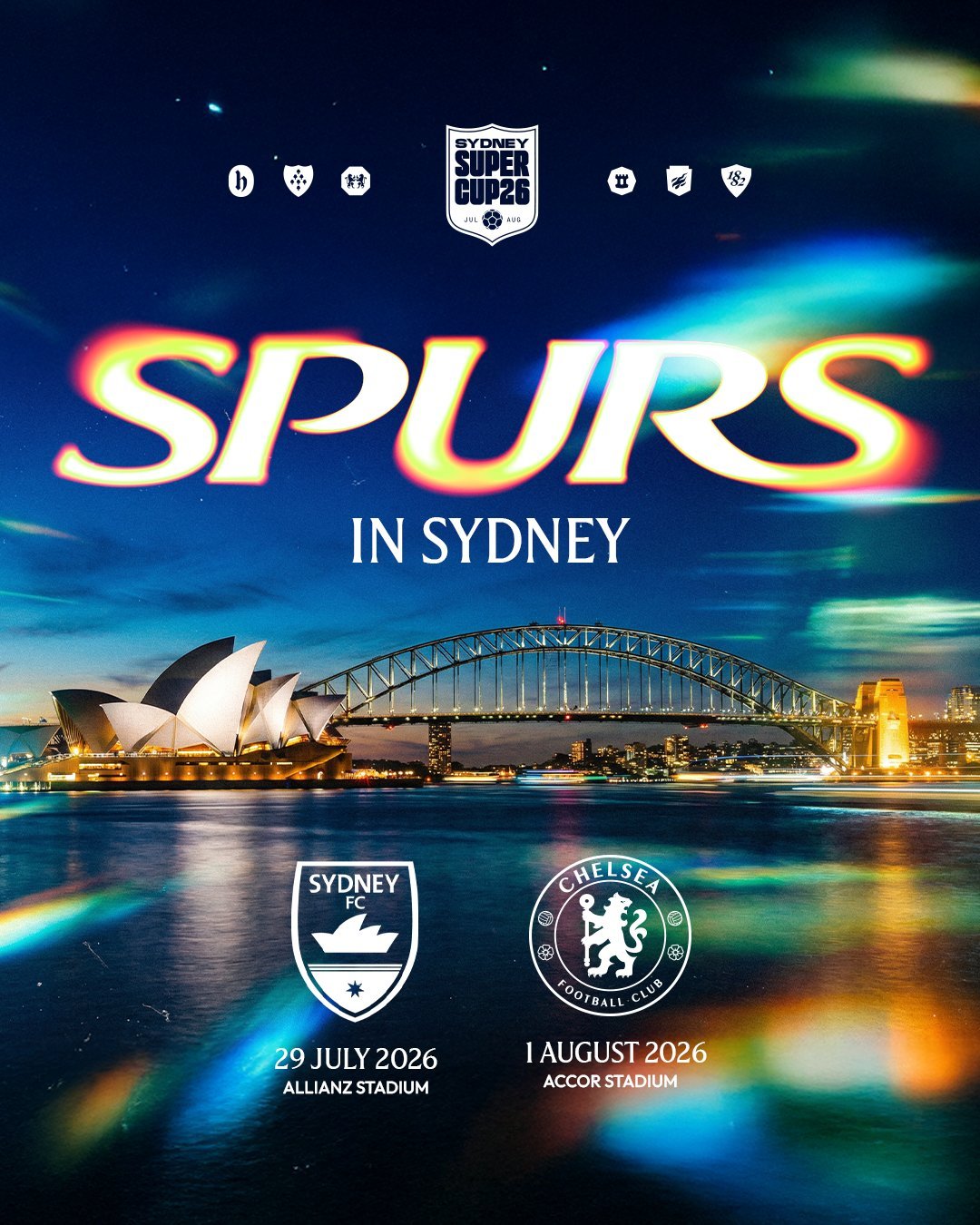 🇦🇺 热刺2026悉尼站赛程：• 悉尼FC  7月29日 Allianz S