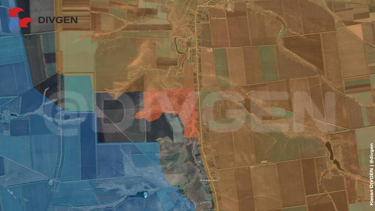 扎波罗热地区，东部集群突击队进入了胡里艾伯勒北部的普里卢基，俄军还是打算拉平到胡