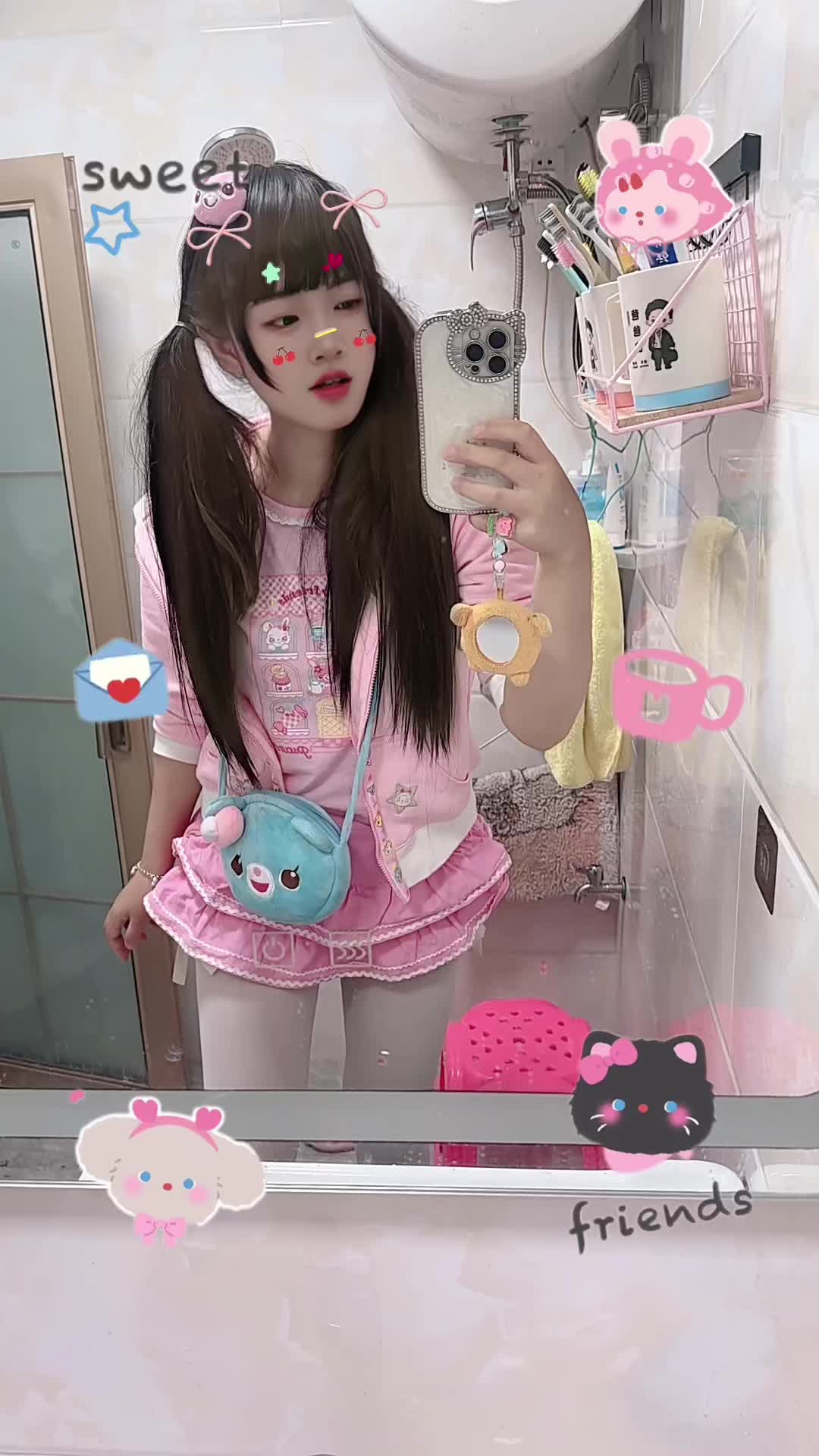 还好有美颜让我圆了小时候的梦