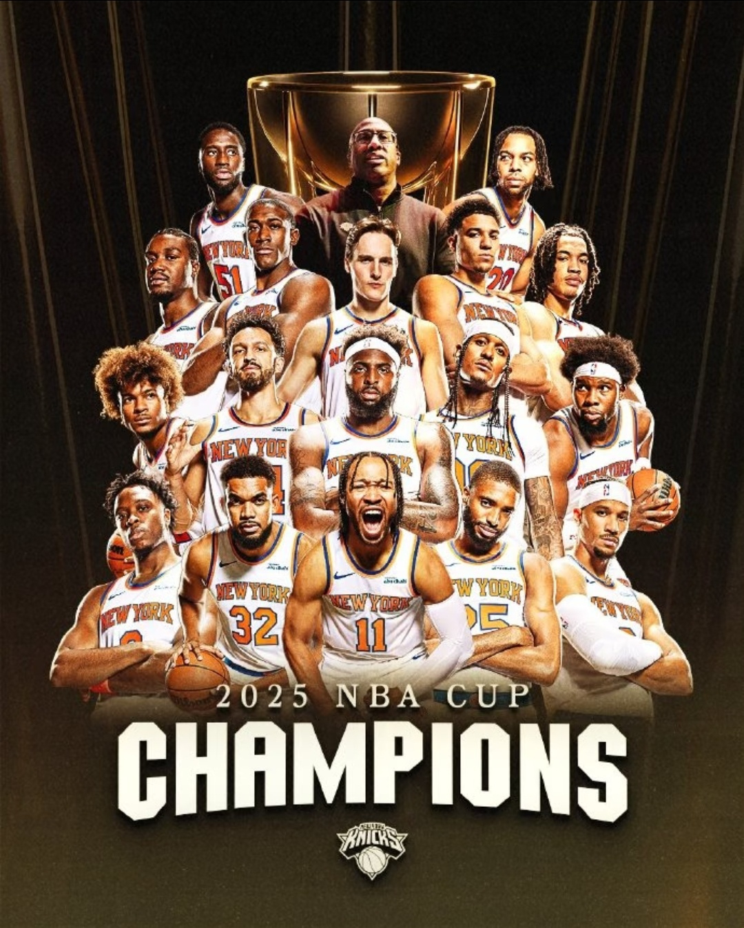 尼克斯夺NBA杯总冠军 恭喜尼克斯！开赛之初谁能想到？世界真奇妙！以124-11