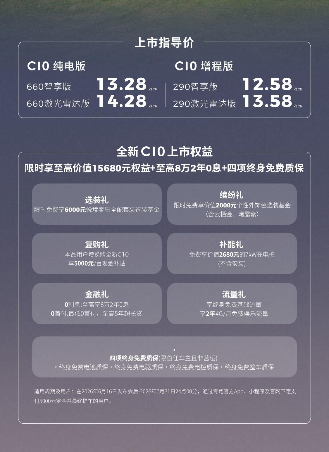 零跑全新C10、全新C11、全新C16上市了，给大伙简单汇总一下～全新C10，新
