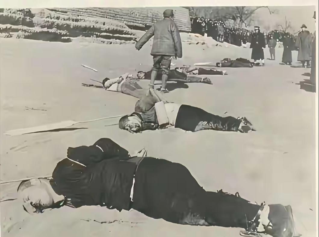 1955年，北京的刺骨寒风中，前哈尔滨市长杨绰庵遭到枪决，他倒在地上后，群众拍手